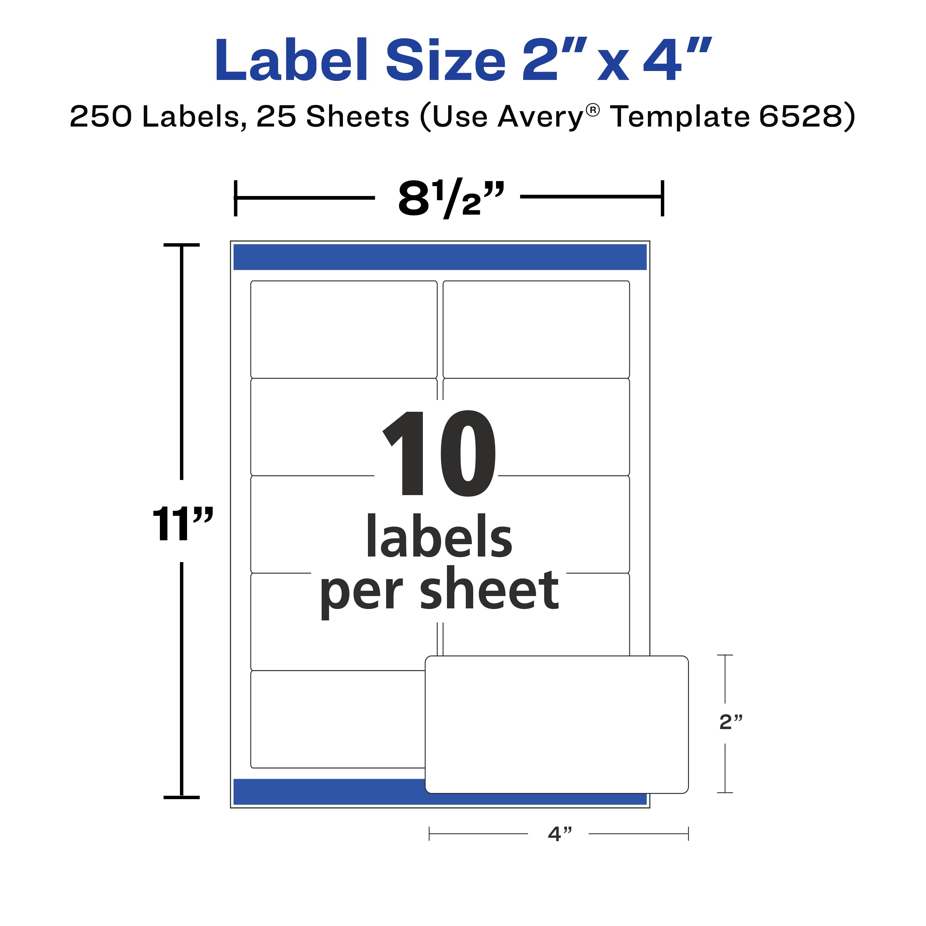 Shipping Labels, Glossy White, 2